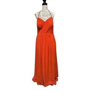 Azazie burnt Orange Bridesmaid Size 12 Corset Tie In The Back‎  Spittget…